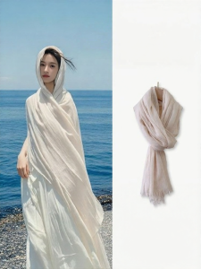 SHOUYUE | Vintage Sun Protection Oversized Shawl