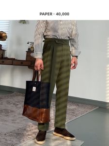 High Waist Vintage Breathable Cotton Linen Trousers