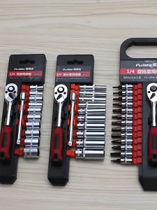 ชุดเครื่องมือ ประแจ ชุดบล็อก 12 ชิ้น ขนาด 1/4  1/2