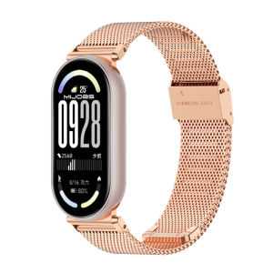 Mijobs | Strap For Mi Band 10 Watchband for Mi Band 10 9 8 Wristband for Mi Band 9 Stainless Steel Milanesse Wrist Strap for Mi Band 9