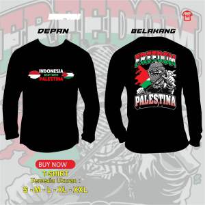 KAOS FREEDOM PALESTINA VOL.3 (Tebal bahan combed 24s)