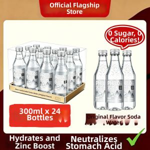 XIANSHIZI | Natural Alkaline Low-Uric Acid Sugar-Free Soda Water 12 Bottles