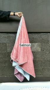 HANDUK MICROFIBER ANAK-DEWASA HALUS TEBAL MENYERAP AIR PERLENGKAPAN MANDI HANDUK POLOS UKURAN 70X140