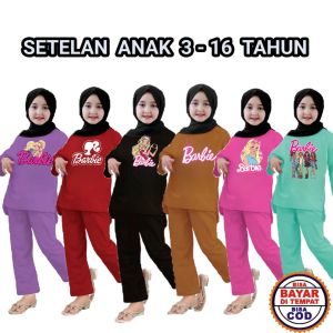 SETELAN BARBIE ANAK VIRAL / BAJU SETELAN ANAK BARBIE