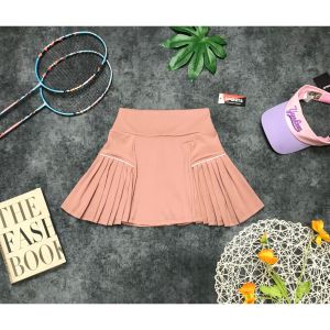 Chân váy thể thao nữ tập pickleball tennis cầu lông thun poly có lót đùi bảo hộ thun poly cao cấp BINSPORTS Q223