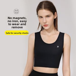 JANEST | Ultra-Thin Ice-Silk Sports Bra Womens Summer Breathable Flat Chest Wrap Chest Wrap Chest Small Exercise Underwear One-Piece