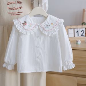 New Design Children Girls Knitted Vest and Blouse Set