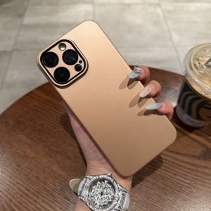 Ultra-Thin Mens Phone Case with Full Lens Protection Matte Finish for  17 16Promax 15P Skin-Like Colorful 14Pro New Model 13 Simple Pure Color 11 Popular 12 plus Green