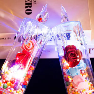 Valentines Day Colorful Electronic Candle Lights Wedding Proposal Festival Romantic Candle Lamp Night Light Atmosphere Decoration