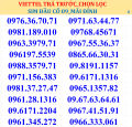 SIM VIETTEL TRẢ TRƯỚC. 