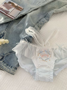 Quần Lót Tam Giác Cotton Nguyên Chất Ngọt Ngào Mới 2025 Của Misenhe Ye Dành Cho Nữ Quần Lót Lưới Cạp Giữa Thoải Mái