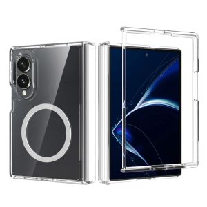 Ốp Lưng Trong Suốt Từ Tính Samsung Galaxy Z Fold 8/7/6 Ultra Có Bảo Vệ Camera Chống Sốc Tương Thích Với Magsafe
