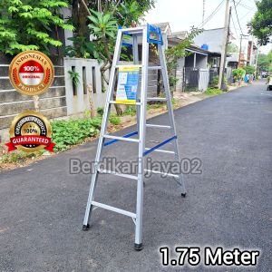 Tangga Lipat 1.75 Meter / 175cm Alumunium Murah Kuat Kokoh Berkualitas