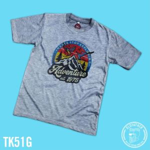 เสื้อยืดคอกลมแขนสั้น ผ้าTK พิมพ์ระบบ Sublimation นุ่ม สวมใส่ สบาย ระบายอากาศไม่ร้อน ( รหัสสินค้า TK 51 )