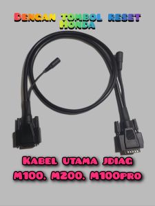 kabel utama jdiag dengan tombol reset jdiag m100 m200 dan m100pro