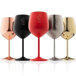 Stainless Steel Copper Plated Red Wine Glass