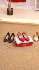 Giày Búp Bê Đế Xuồng Da Thật Mũi Nhọn Pixie X783