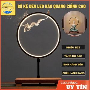 Kệ đèn đặt tượng đa năng [NHIỀU SIZE] có thể nâng cao hạ thấp vòng đèn Kệ đèn led hào quang tôn tượng thế hệ mới
