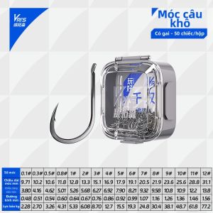 WEITUOSEN | Bộ Móc Câu Tròn Dạng Bristled Offset Cho Cá Chép và Cá Chép Cỏ