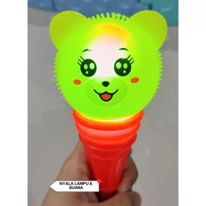 COD PROMO MAINAN ANAK RUBBER STICK BOLA LAMPU DAN SUARA