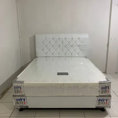 Satu Set Divan Spring Bed 160x200 Bedset Divan dan Springbed Ukuran 160x200