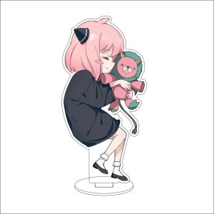 Bandai | 16CM SPY×FAMILY Anime Acrylic Stand Figure - Anya Yor Lloyd Twilight - Đồ Trang Trí Cosplay Quà Tặng Cho Người Hâm Mộ Thích Hợp Cho Lứa Tuổi Từ 14 Trở Lên