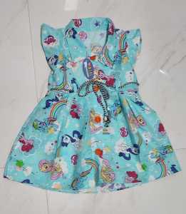 Dress karakter anak 1 2 tahun MOTIF / WARNA RANDOM baju anak cewek perempuan kancing / pilih warna