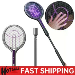Electric Mosquito Killer Lamp Type-C Charging Foldable Bug Zapper Electric Fly Swatter Anti Mosquito Racket for Indoor Outdoor