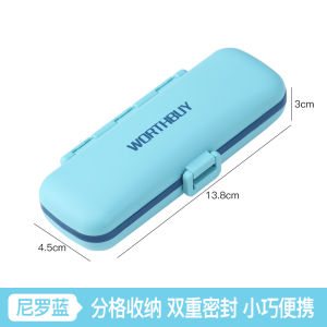 Portable Mini Sealed Medicine Box Pill Bottle Candy Storage Organizer Compact Travel Size Drug Box for Men And Women