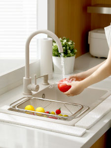 Kitchen Sink Drain Pad Long Strip Dishwasher Heat Insulation Mat Quick Dry Bathroom Washing Basin Water Drainage Mat
