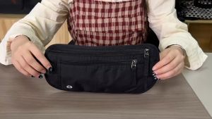 DM Sport Waist Wallet /Secure Travel Money Belt /Anti-Theft Passport Wallets for Men & Women With RFID Blocking