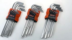 Ktools ชุดประแจอัลเลน หกเหลี่ยมหัวบอล แท้ หกเหลี่ยมเหล็กแข็งเกรด (CR-V) 9 ตัว/ชุด ประแจแอล ชุดตัวแอล ประแจหกเหลี่ยม
