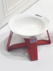 BD Flying Saucer Cat Bowl Dog Bowl Stand Neck Protection Heightened Anti-Flip Pet Bowl Cat Food Water Bowl Snack Food Tray