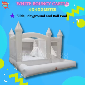 MAINAN ANAK RUMAH ISTANA BALON BOUNCY CASTLE SLIDE JUMPING INFLATABLE CASTLE PLAYGROUND ANAK KIDS PEROSOTAN ANAK