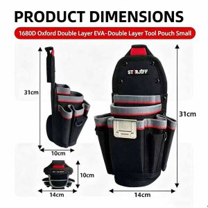 STARJIFF Small Tool Kit Double-Layer Tool Kit Multifunctional Specialized Electrician Waist Bag