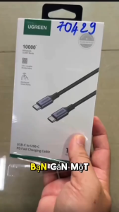 Cáp sạc nhanh QC3.0 USB-C to USB-C Ugreen (  70427   70428  70429  90120  ) Chính Hãng
