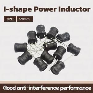 10PCS 0608 6*8mm I-shape Power Inductor Inductance Copper Coil 68Uh 100Uh 150UH 220/330/470UH 1MH 2.2MH 3.3MH 4.7MH 10MH Hot