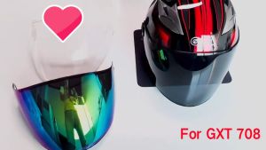 Motorcycle Helmet GXT 708 Motorcycle Helmet Visor Face Mask Black Sun Visor Sun Protection Windproof Suitable for GXT708 Motosikal