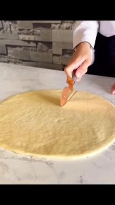 pdq | Dao Cắt Bánh Kếp Bằng Thép Không Gỉ Mạ Vàng Hồng Dụng Cụ Làm Bánh Thủ Công Con Lăn Cán Pizza Mạ Đồng Dùng Trong Gia Đình