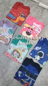 Baju Renang Anak Laki-laki/Baju Renang Lengan Panjang/Baju Renang Karakter kombi Merah 1-8TH