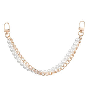 สายสะพายกระเป๋าแบบโซ่คู่สำหรับผู้หญิง สายต่อขยายกระเป๋า สายสะพายสั้นสำหรับเปลี่ยน อุปกรณ์เสริมสำหรับกระเป๋าสตางค์ กระเป๋าถือ และกระเป๋า