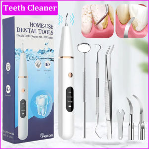 Ultrasonic Dental Scaler Plaque/Tartar Remover for Teeth Dental Calculus Remover Teeth Cleaning Kit with LED Light & 3 Adjustable Modes