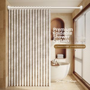 WEILAISHI | Waterproof Elegant Folding Shower Curtain