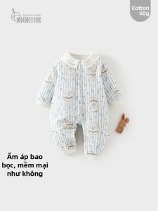 banjixiaoke | Bodysuit Bé Cotton Mùa Thu Đông 60g