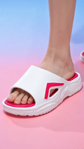 Thick Sole EVA Anti-Slip Bathroom Slippers Soft Cushion Quick Dry Home Slides for Women