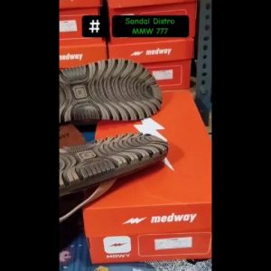 SANDALLIKE x MEDWAY - Sandal jepit pria sandal Flip Flop kekinian kasual krem kombinasi bonus gelang