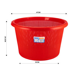 Large Size Thickened Plastic Drain Basket Kitchen Vegetable Washing Basket Restaurant Food Storage Basket Commercial Tray