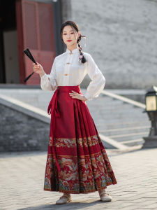 Fengling Purple Resurrection Horse Tail Skirt Set New 2025 Winter Improved Daily Chinese Style Wedding Dress Online Exclusive