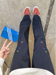 ZHUOCAN | Dark Navy Thin Breathable Summer Fast Drying Sweatpants