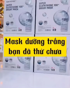 (Hàng nhập khẩu) Mặt Nạ Dưỡng Trắng Sur.Medic Bright Glutathione hộp 10 miếng của Hàn Quốc
